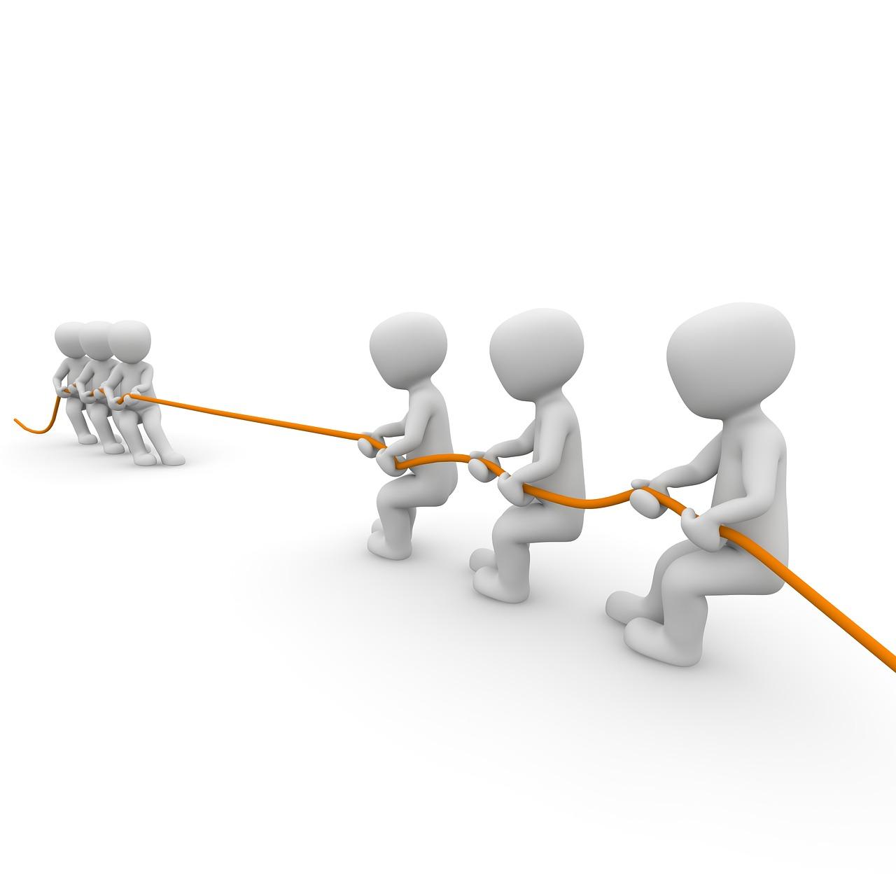 激情拔河,团结一心