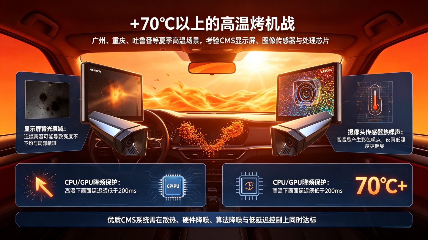 -20°C到70°C：电子后视镜在全温域下的性能表现