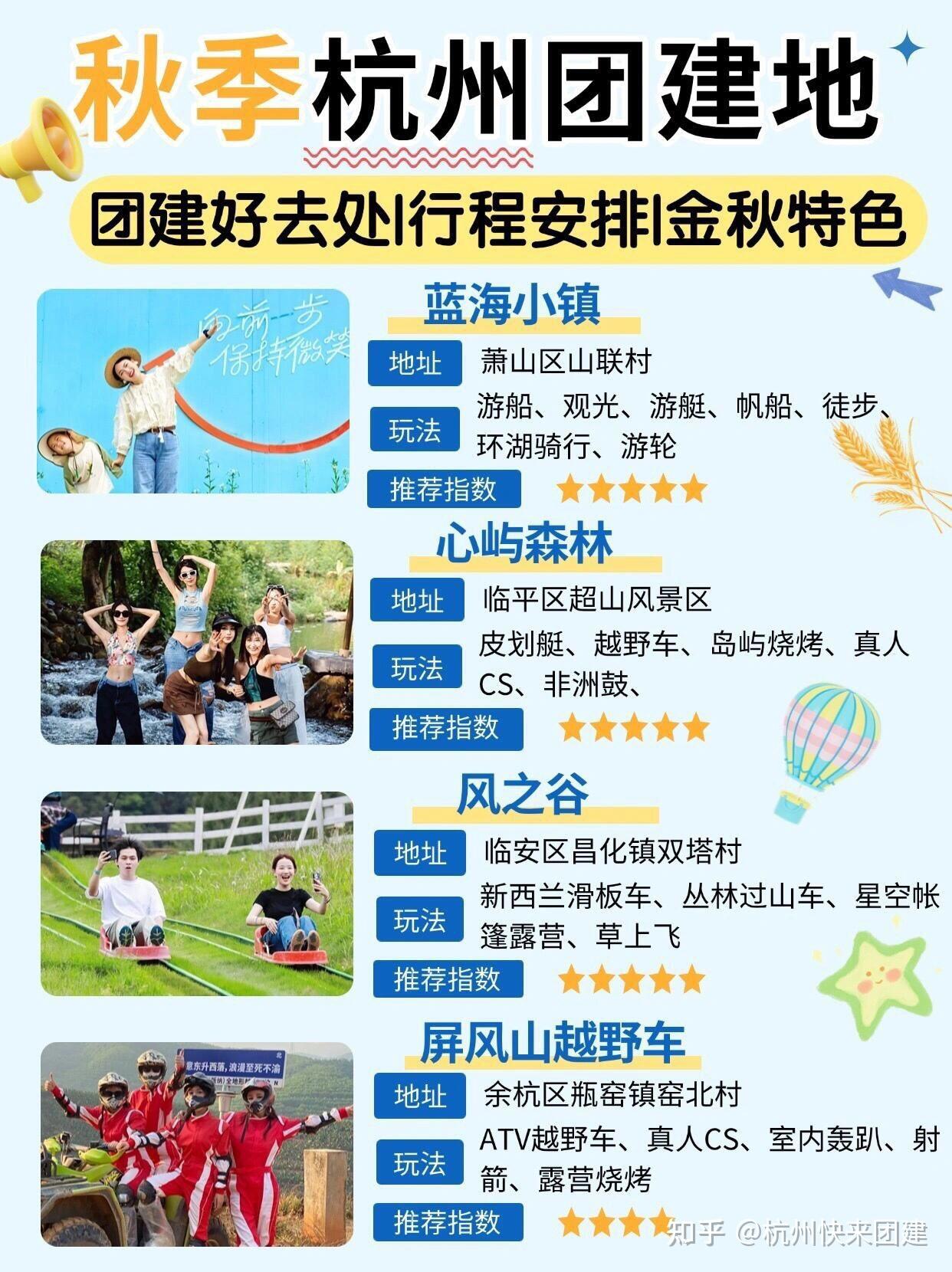 人均100!杭州一日团建9个好去处|杭州快来团建 - 知乎