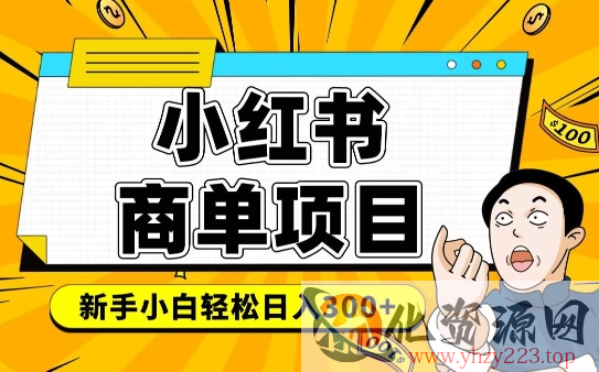 小红书千粉商单，稳定快速变现项目，实现月入6-8k并不是很难