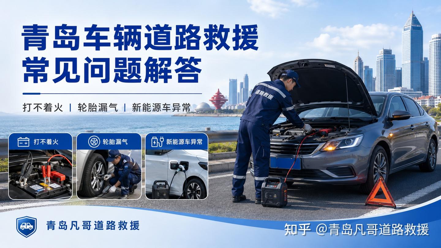 青岛车主应急指南:车辆打不着火 / 爆胎 / 新能源车故障,8 个常见问题全解答