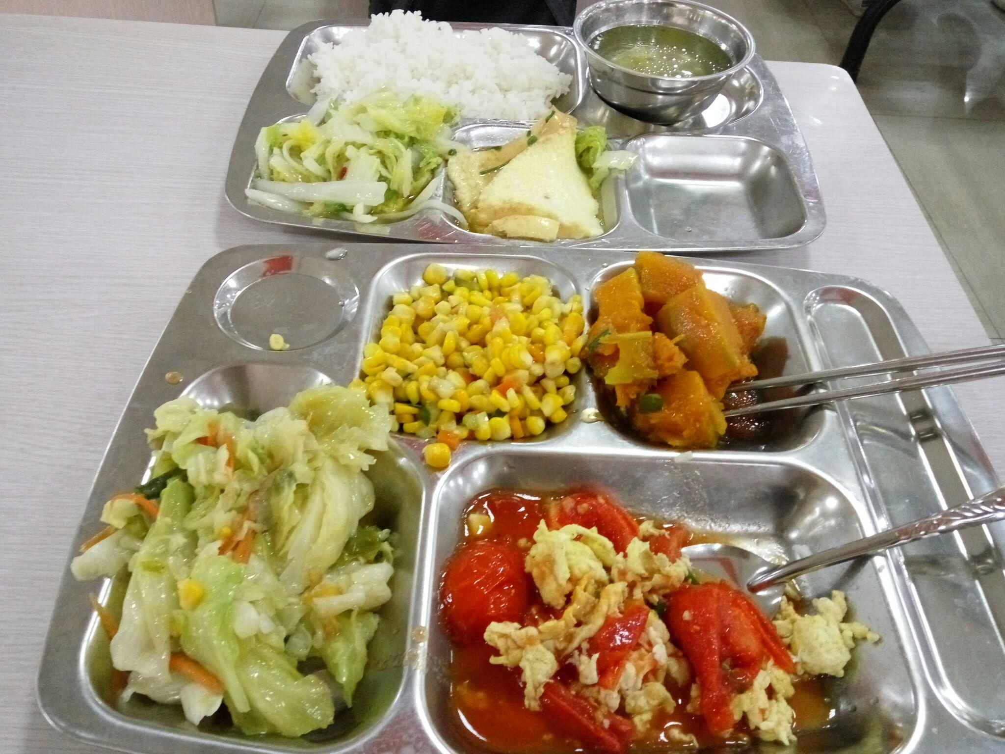 学校食堂饭菜照片图片
