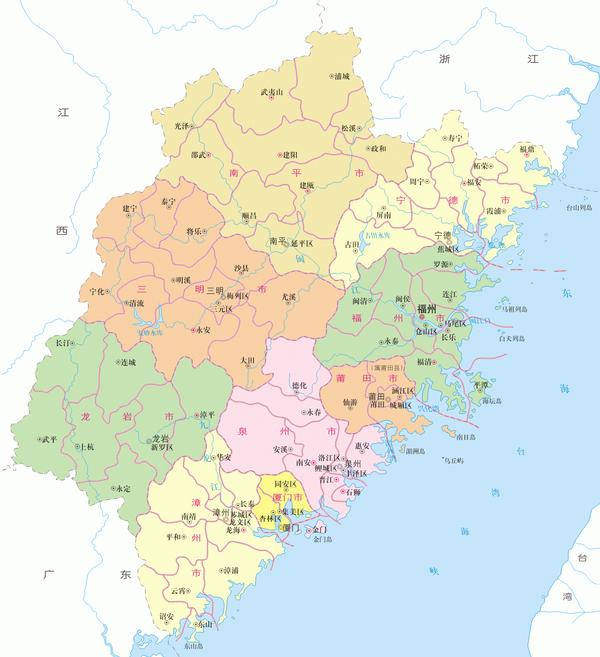 建国以来,福建省行政区划沿革地图详解(1949-1999) - 知乎