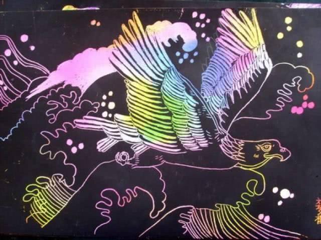刮画：一种可肆意妄为，也可温柔细腻的画作 - 知乎