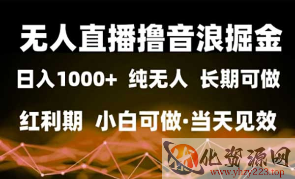 无人直播撸音浪掘金_wwz