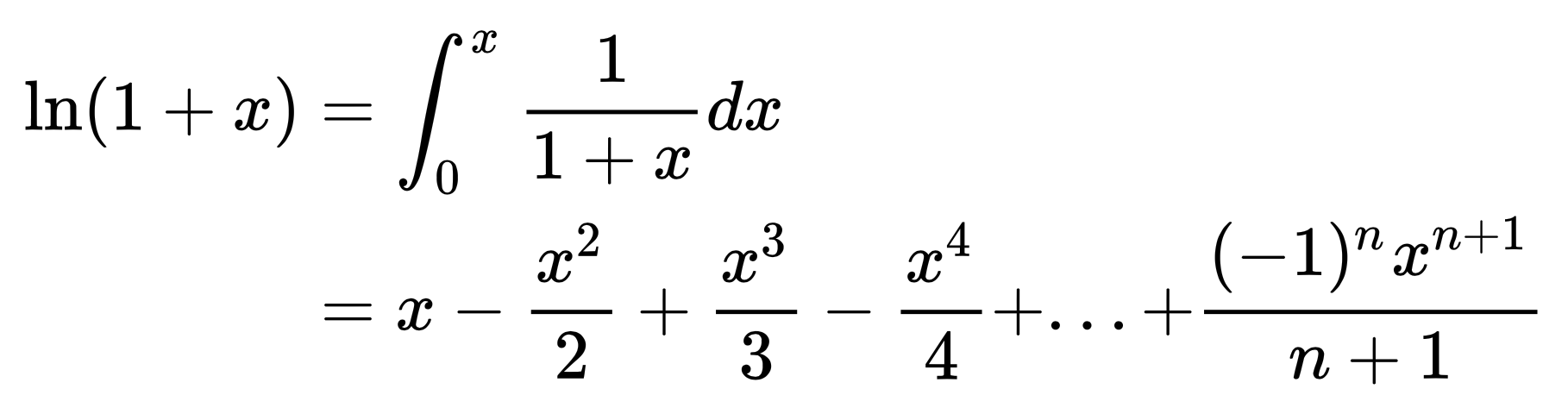 关于ln1x1x在无穷远处泰勒展开