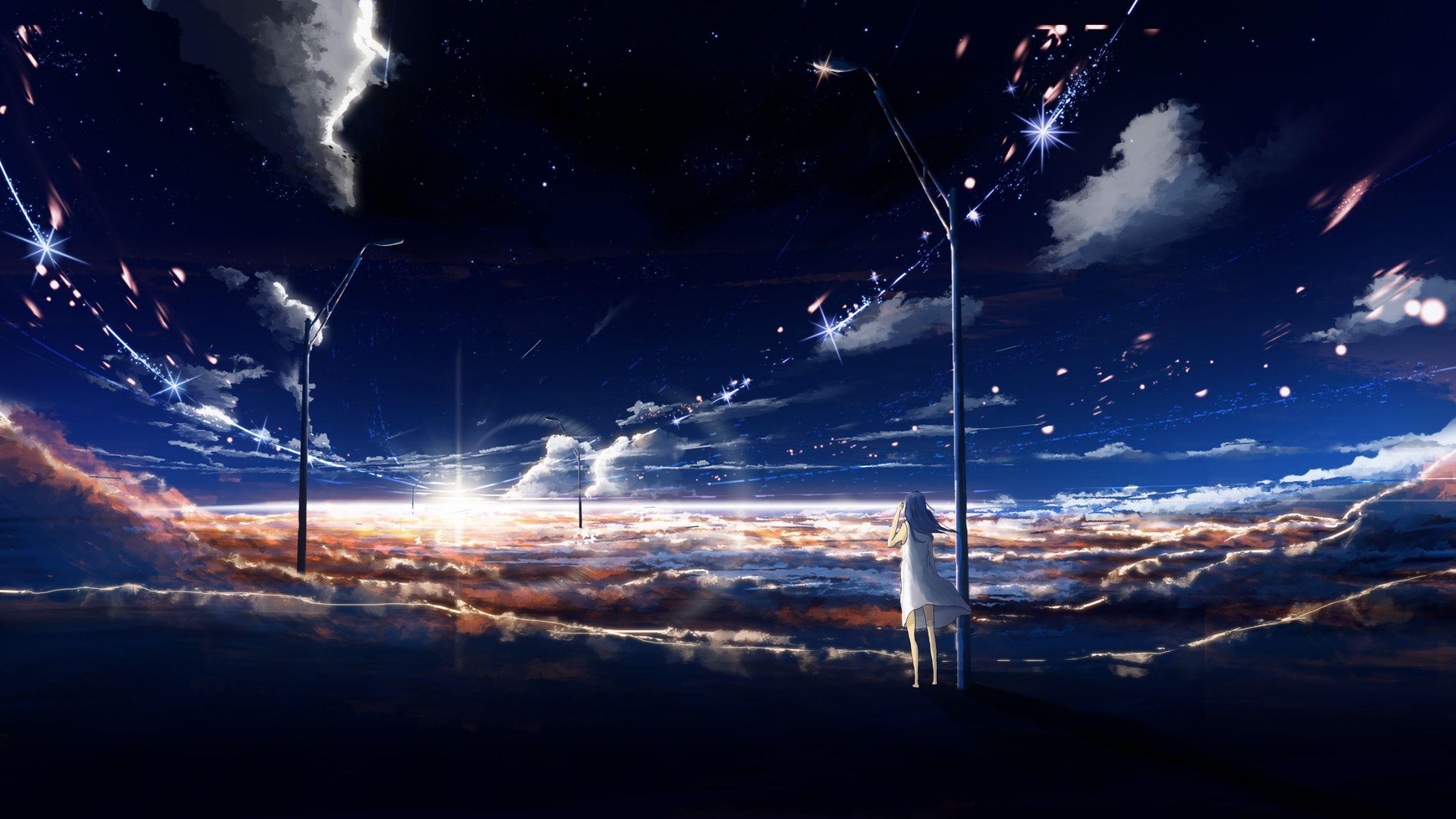 有没有那种很漂亮的关于星星和月亮的高清电脑壁纸呀