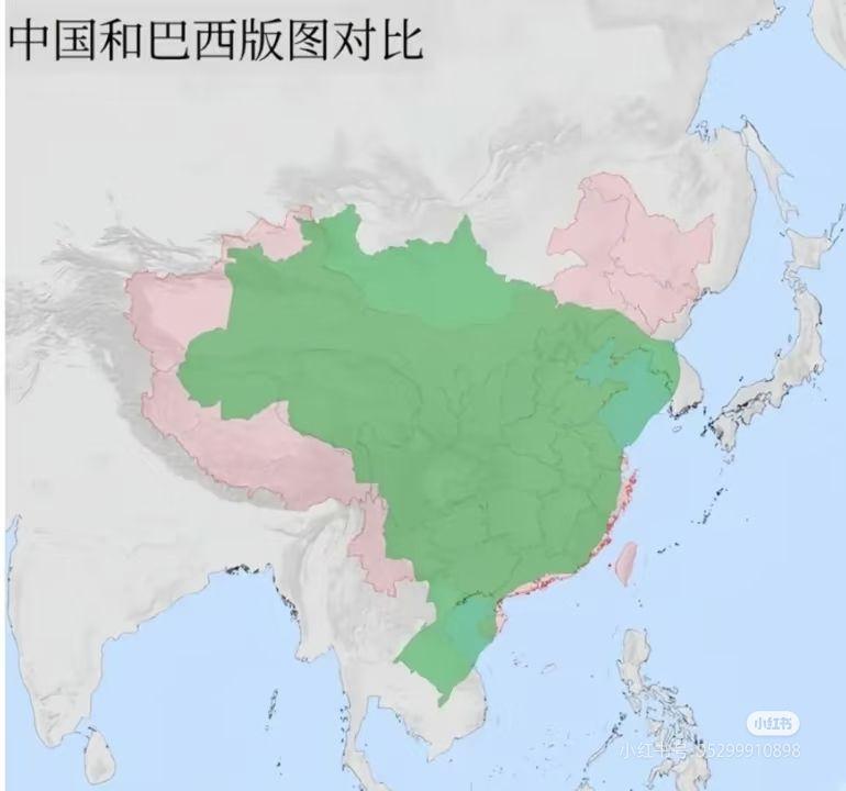 不同国家版图与我国版图对比 - 知乎