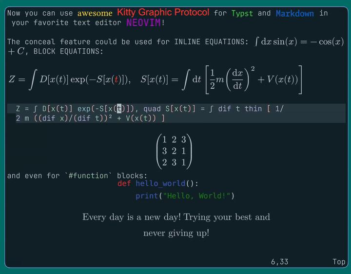 可能是目前 Neovim 里最接近 Emacs 数学公式渲染体验的插件：math-conceal.nvim - 知乎