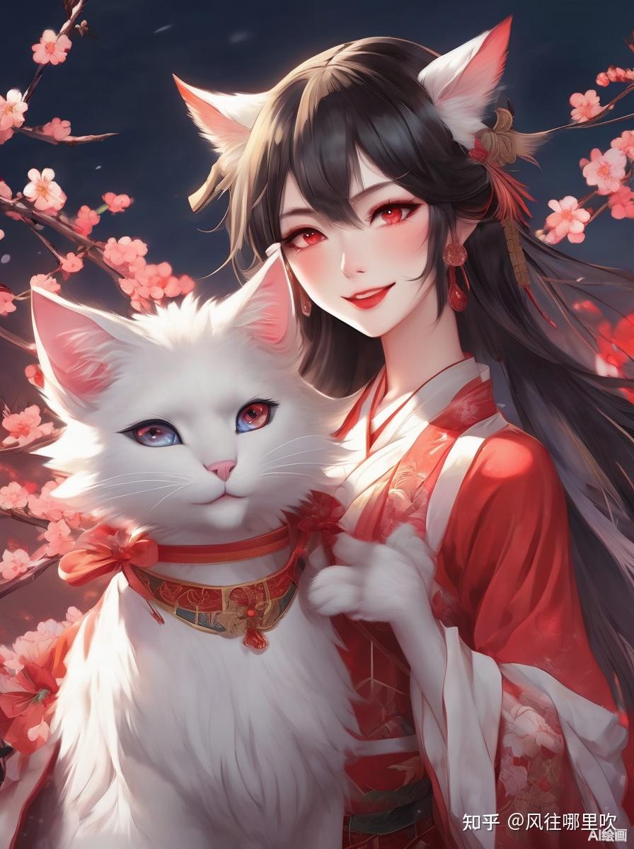 文心一言自由画板—猫妖 - 知乎