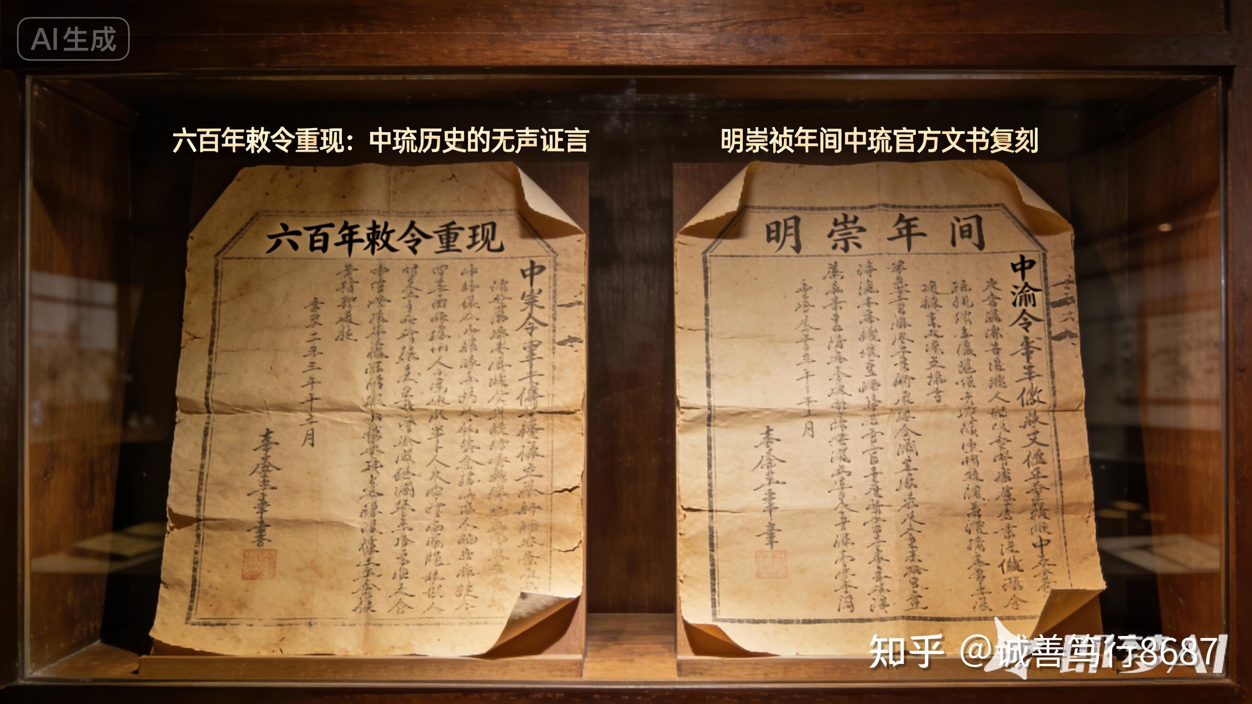 六百年敕令重现:中琉历史的无声证言 - 知乎
