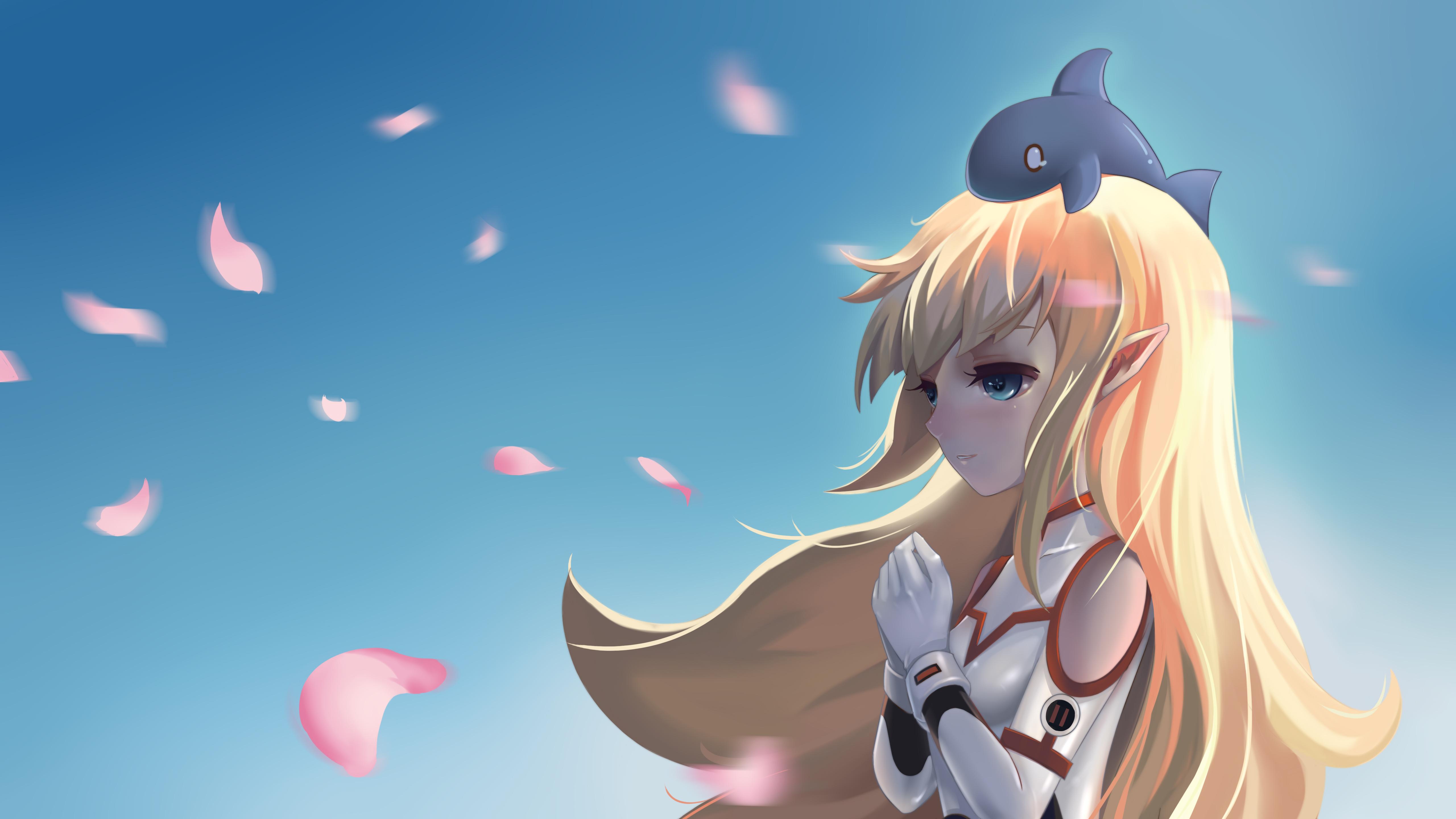 请问谁有斗鱼直播鲨鱼娘的壁纸或者qq表情啊