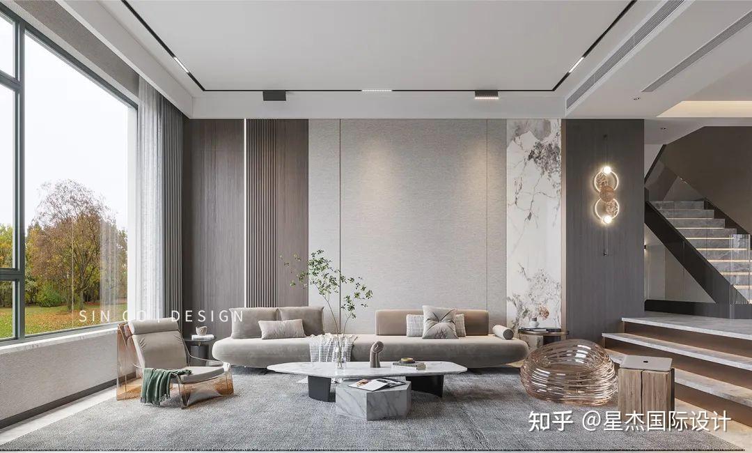 功能兼具实用的470㎡别墅设计,亦简亦奢 - 知乎