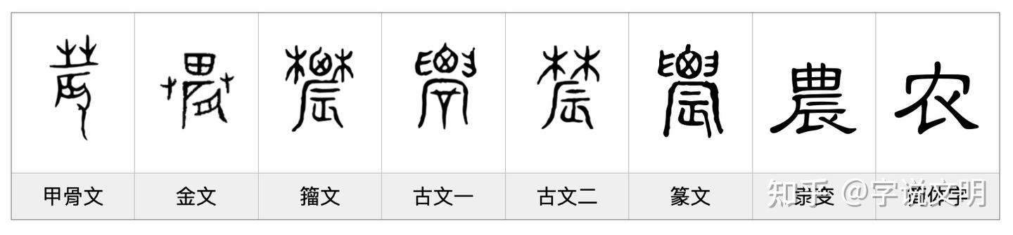 农——每日一字·辰部字 - 知乎