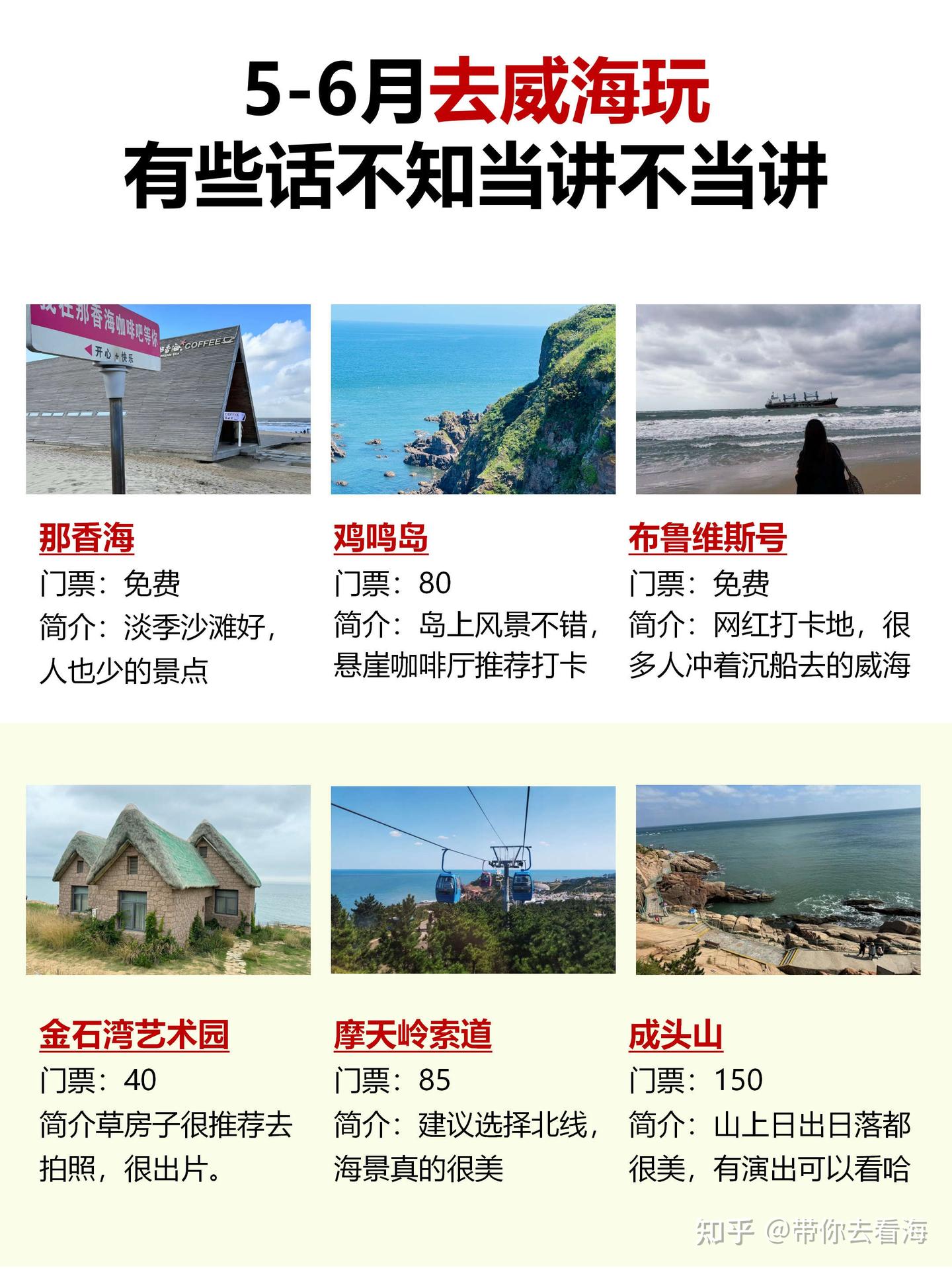 5-6月去威海玩,有些话不知当讲不当讲 - 知乎