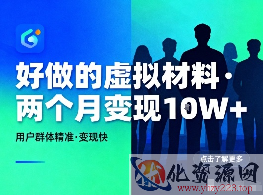 好做的小红书虚拟材料，用户群体精准，两个月变现几个W