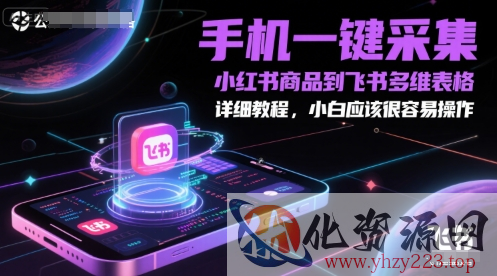 手机一键采集小红书商品到飞书多维表格，详细教程，小白应该很容易操作