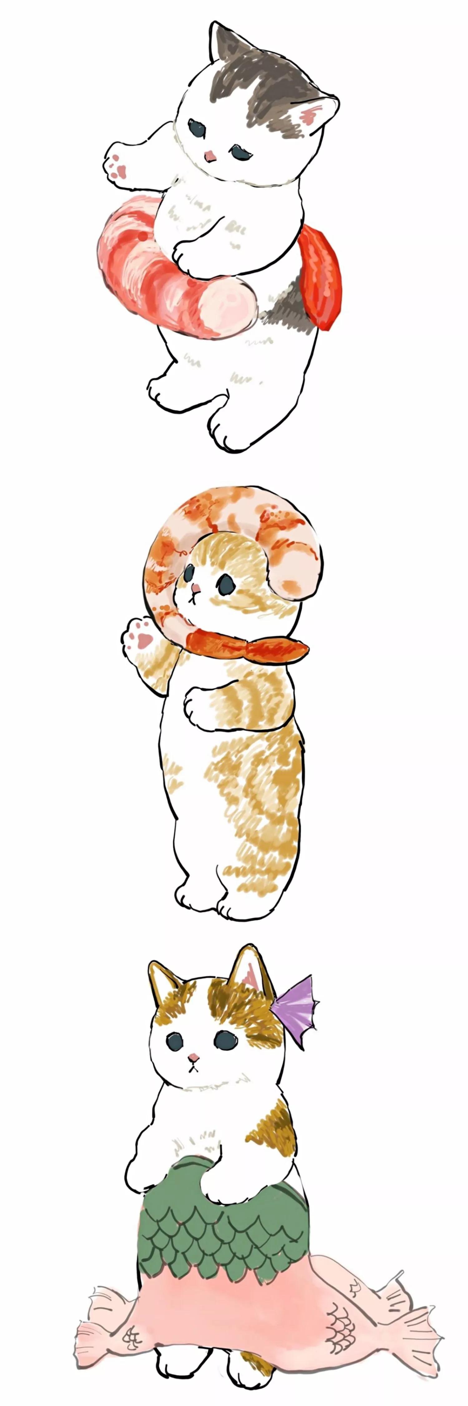 有哪些可以作为壁纸的可爱的卡通猫图片? - 知乎