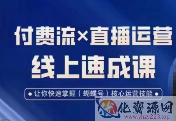 视频号付费流实操课程，付费流✖️直播运营速成课，让你快速掌握视频号核心运营技能