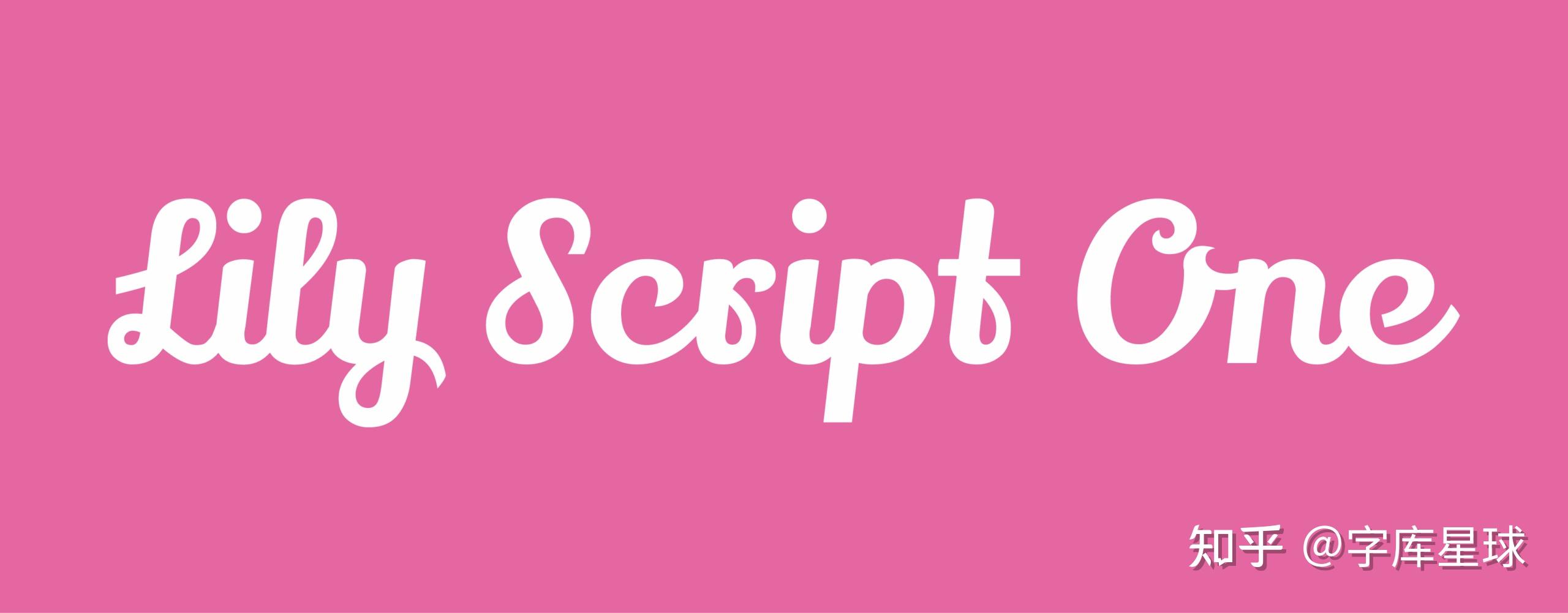 Lily Script One - 知乎