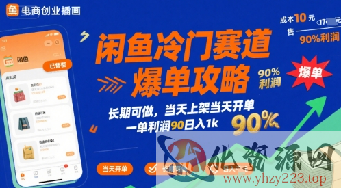 闲鱼冷门赛道爆单攻略，长期可做，当天上架当天开单，一单利润90% 利润，日入1k【揭秘】