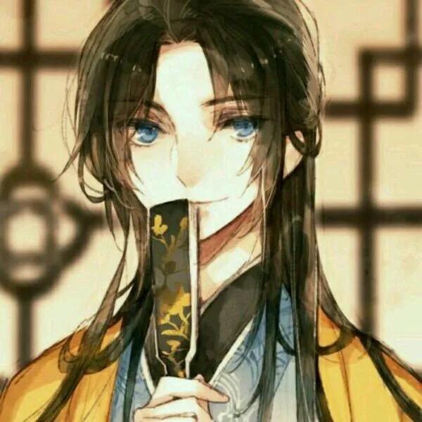 找一张白衣执扇书生的古风动漫头像