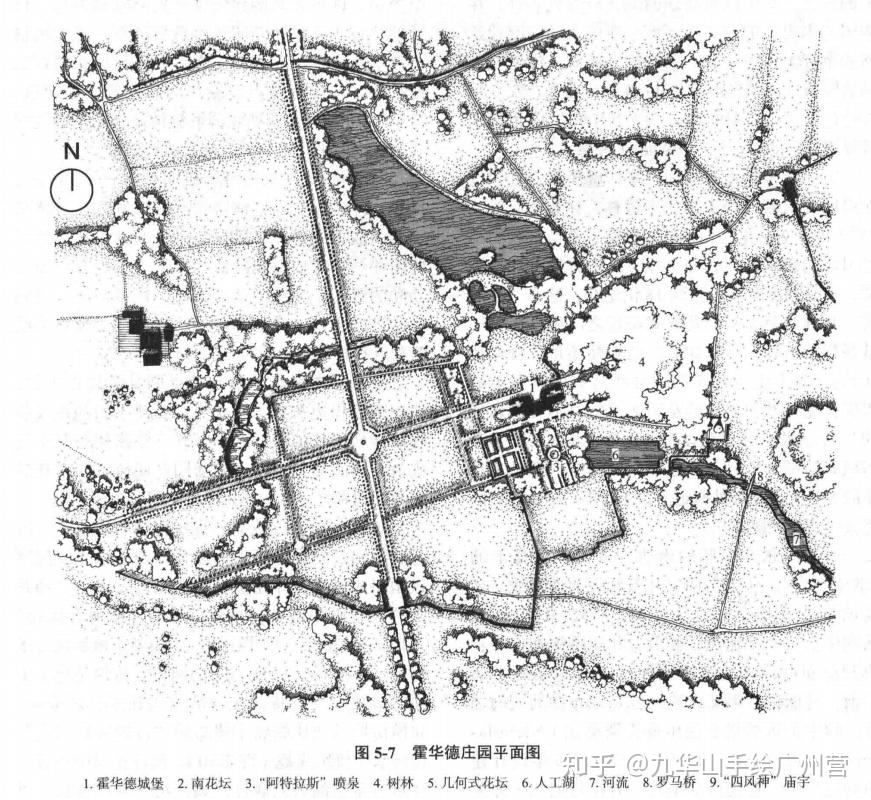 【风景园林理论】《西方园林史》经典园林平面图-画图题必备素材(下) - 知乎
