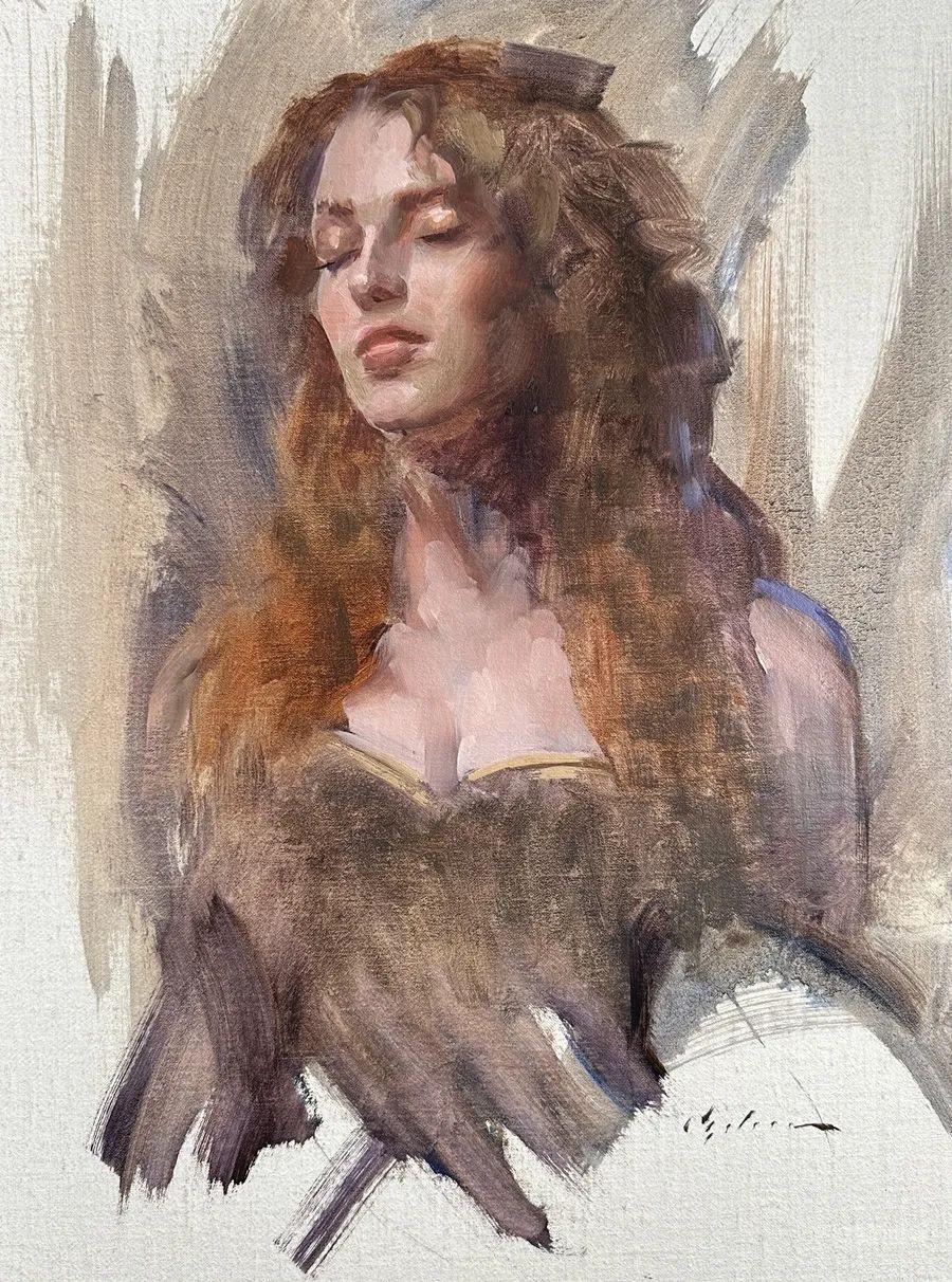 美国画家切尔西·朗的女性肖像画- 知乎