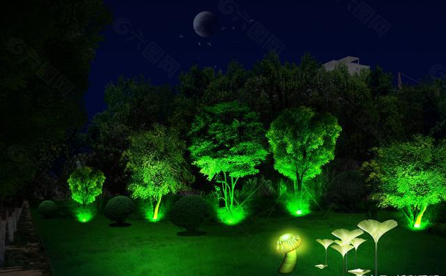 园林景观亮化设计让夜间景观照明更有生命力