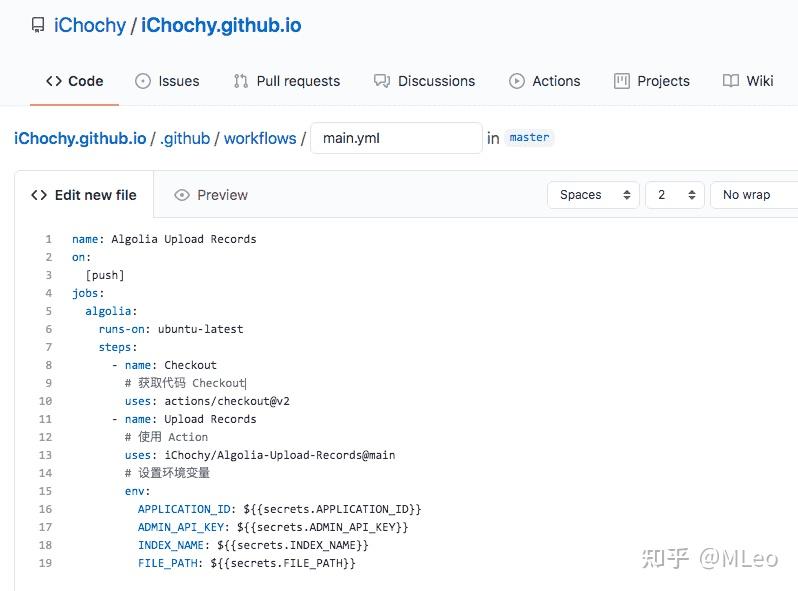 使用 GitHub Actions 自动上传搜索记录到 Algolia - 知乎