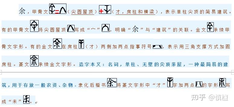 字解《千字文》——“闰余成岁”之“余” - 知乎