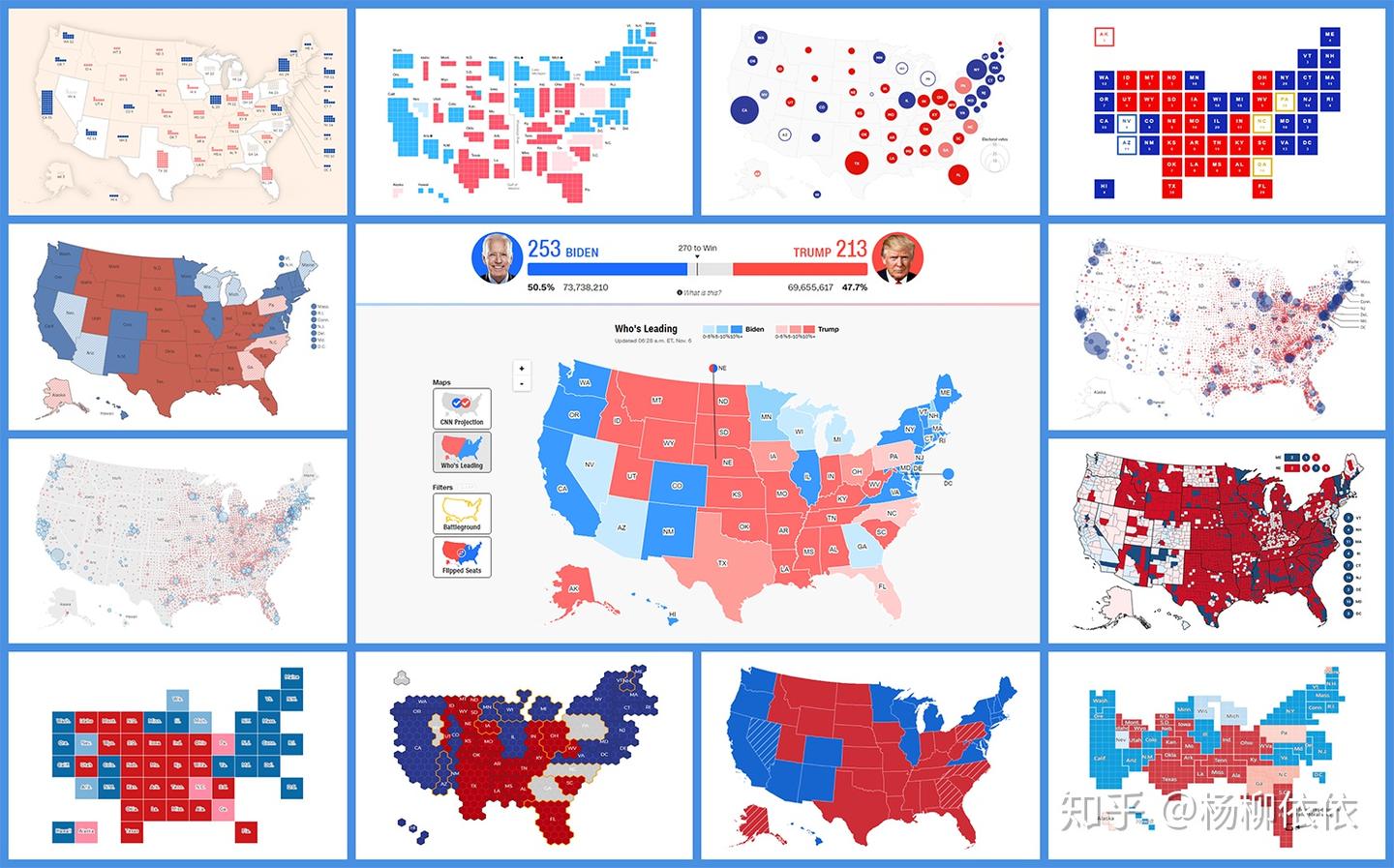2020年美国总统选举结果地图可视化- 知乎