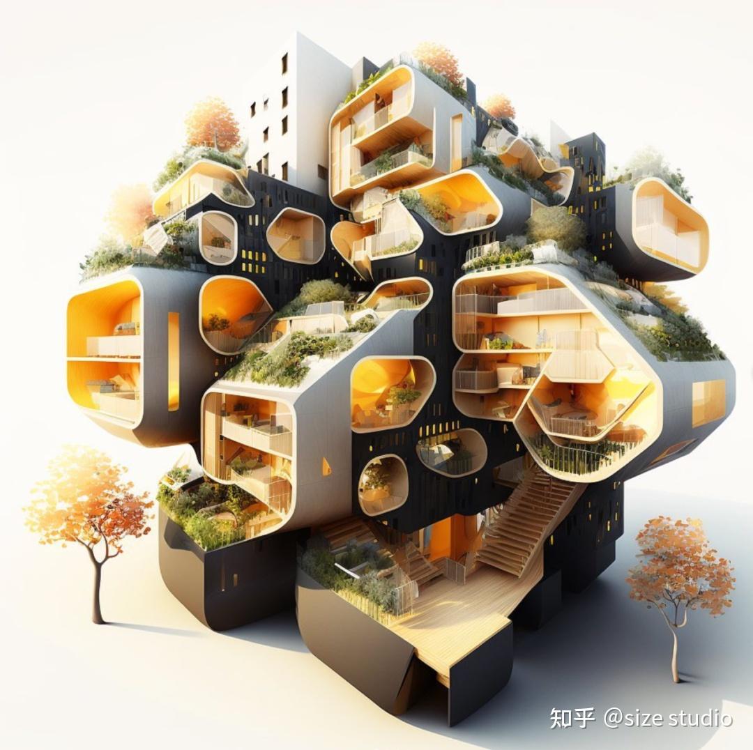 AI轰炸想象力,建筑设计作品大赏(多图预警!!!) - 知乎