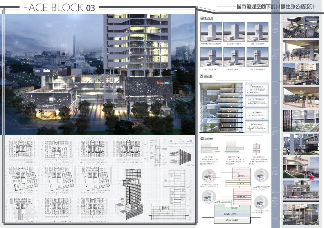 河北大学建筑系四年级高层办公楼设计作品展 - 知乎