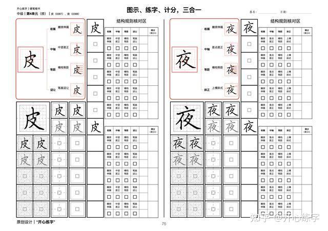 笔画详解二｜学习和理解撇、捺在不同位置、组合中的变化 - 知乎
