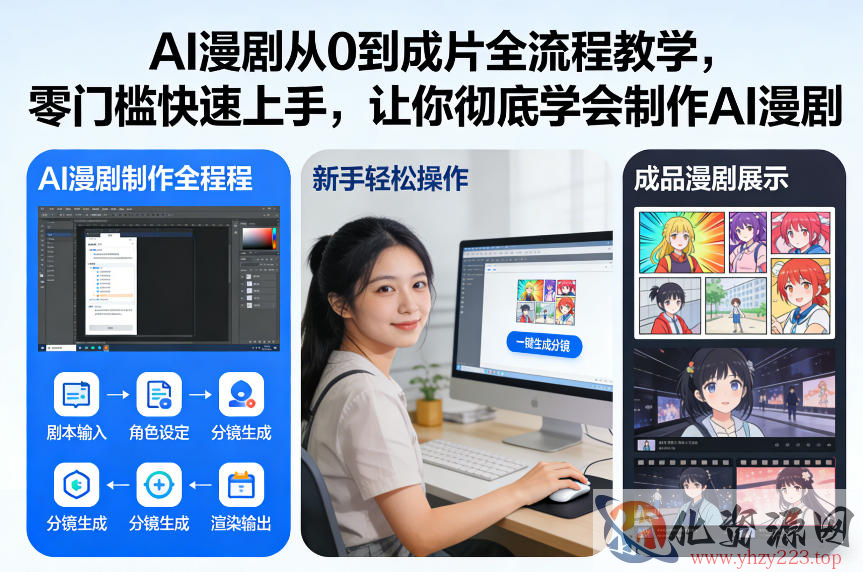 AI漫剧从0到成片全流程教学，零门槛快速上手，让你彻底学会制作AI漫剧【保姆级教程】