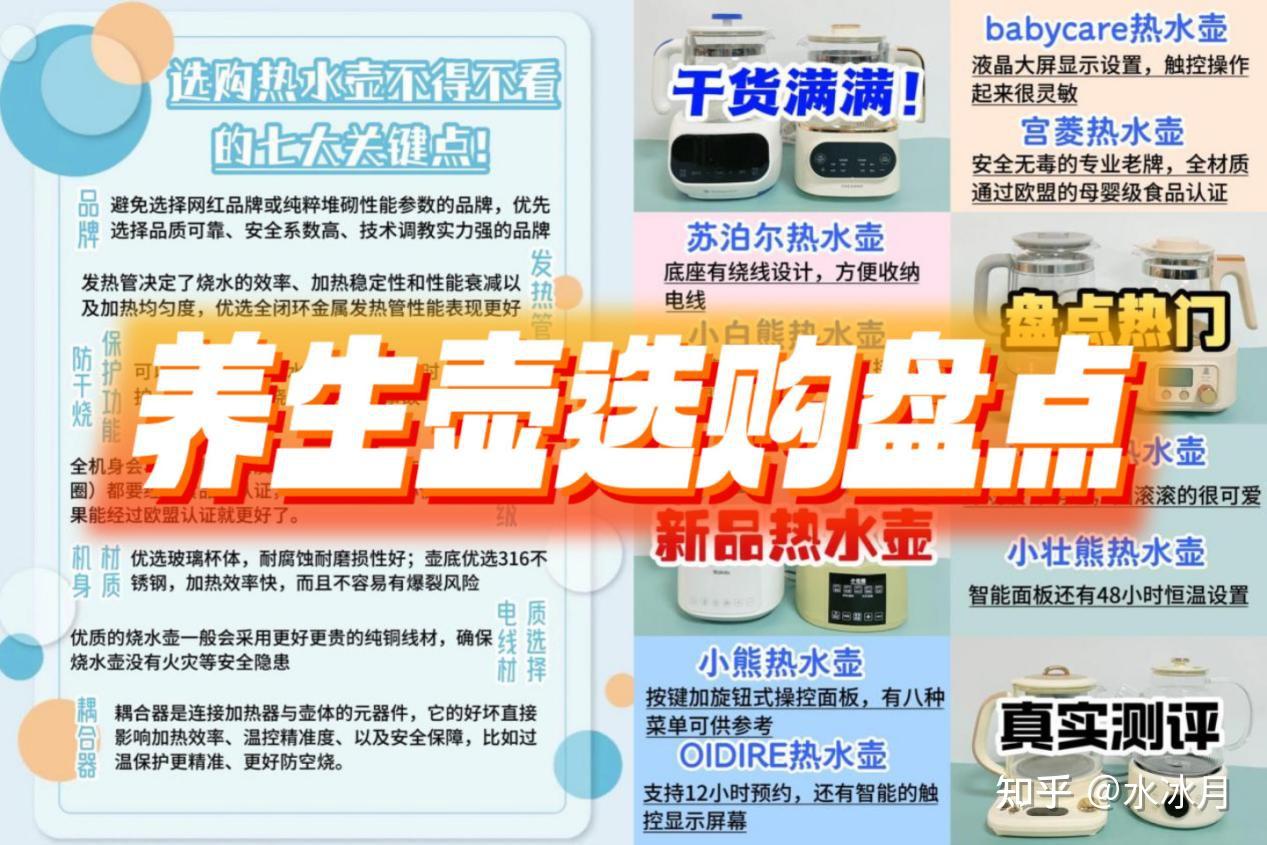 养生壶推荐2026排行:内含多款热门养生壶测评,宫菱、小白熊、波洛洛、北鼎、摩飞等烧水壶推荐选购攻略,一文教你看清电热水壶测评数据分析,帮你选到好用的养生壶!