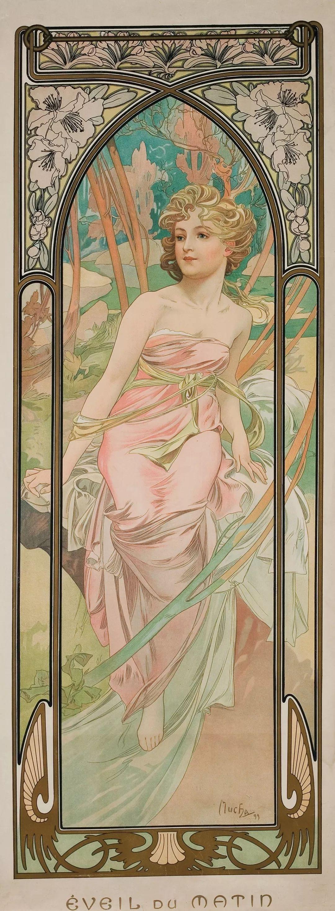 影响插画风格100年的阿尔丰斯·穆夏(Alfons Mucha)? - 知乎