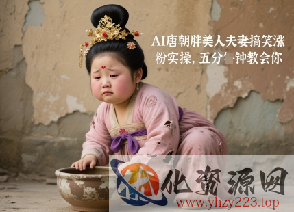 AI唐朝胖美人夫妻搞笑涨粉实操，五分钟教会你