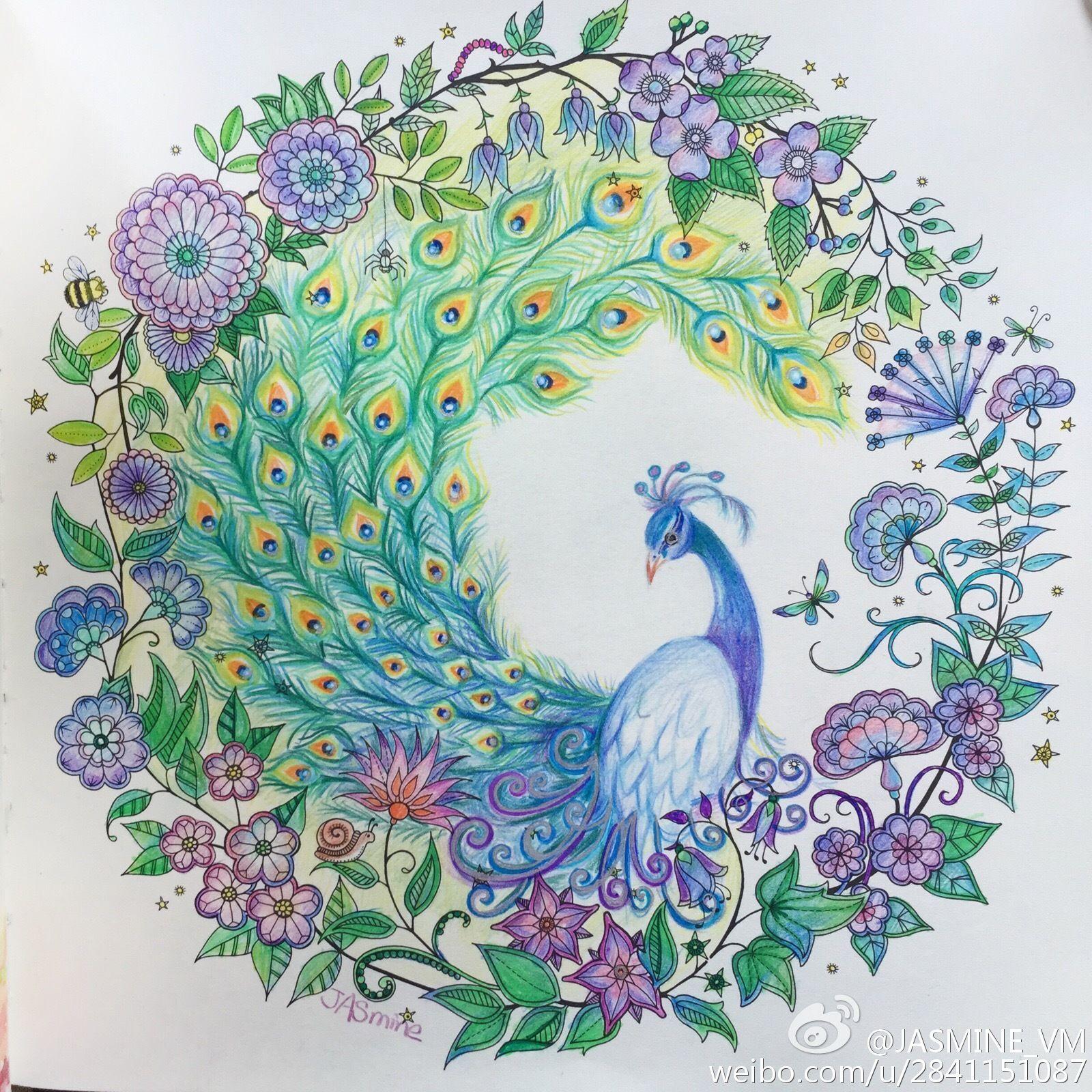 你看到过哪些《秘密花园》中惊艳到你的填色作品? - 知乎