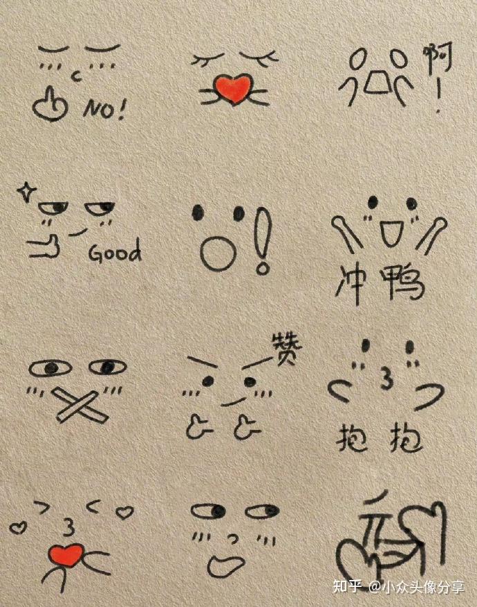 一些适合画在笔记上的简笔画🤓🤓 - 知乎
