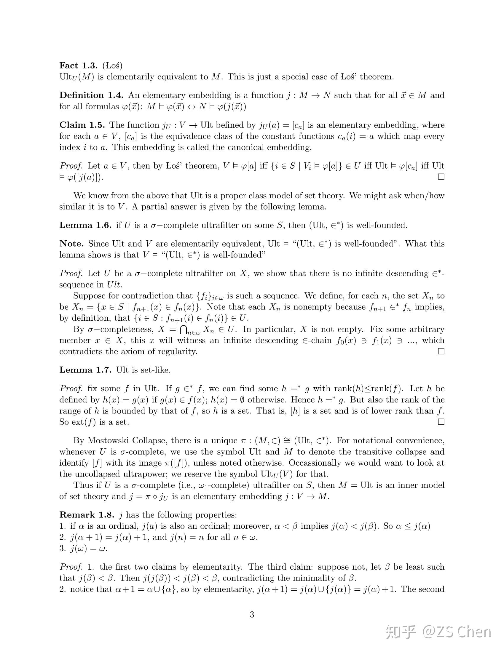 可测基数与初等嵌入(英文notes) - 知乎