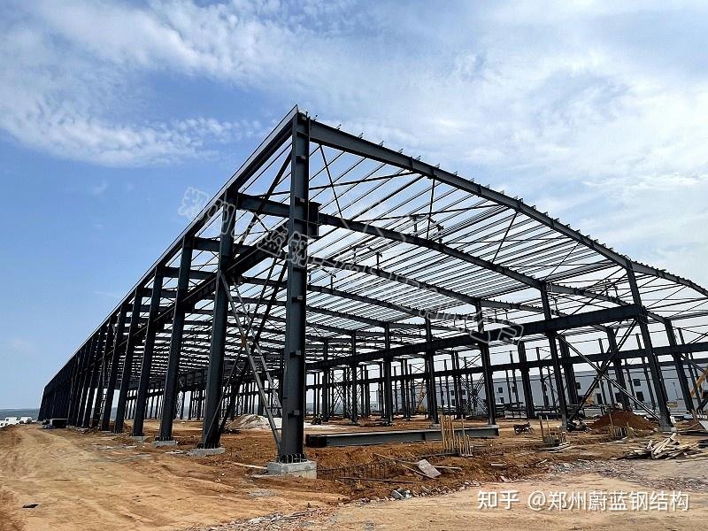 蔚蓝钢构百科:钢结构厂房每平方米的用钢量计算方法 - 知乎