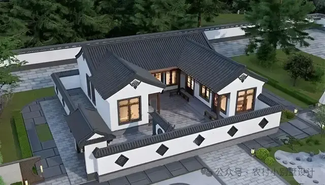 2026新款一层三合院:42套经典新中式四合院农村自建房别墅住宅 - 知乎