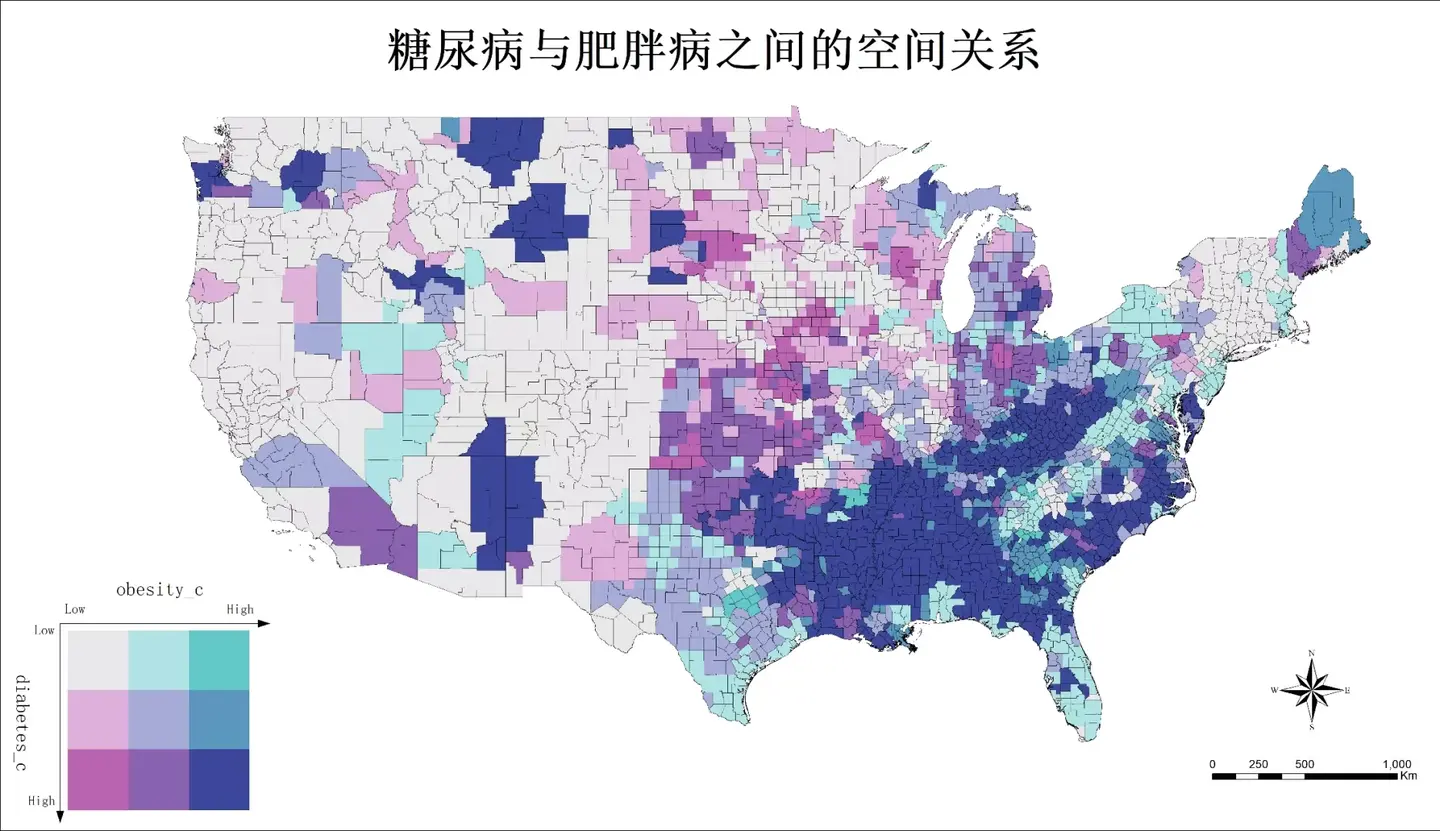 【教程分享】ArcGis 软件制作双变量等值区域地图(Bivariate Choropleth Maps) - 知乎