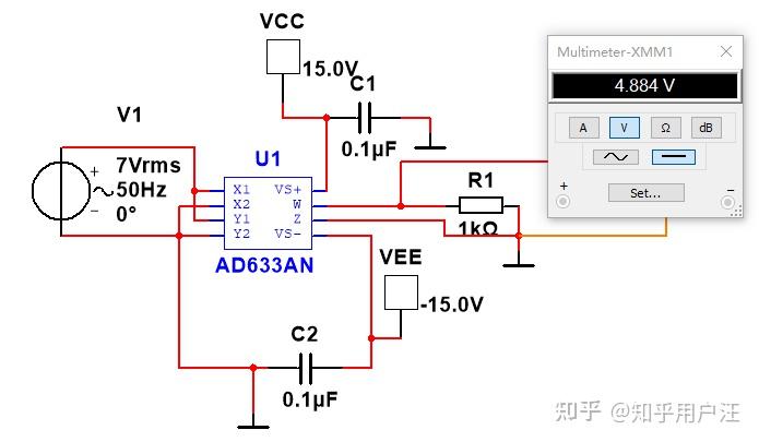 AD633乘法器的应用方法 - 知乎