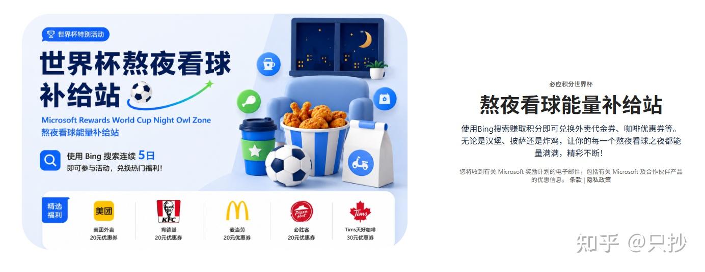 微软必应 Rewards 世界杯活动 肯德基/必胜客礼品卡无法兑换?解决方案来了