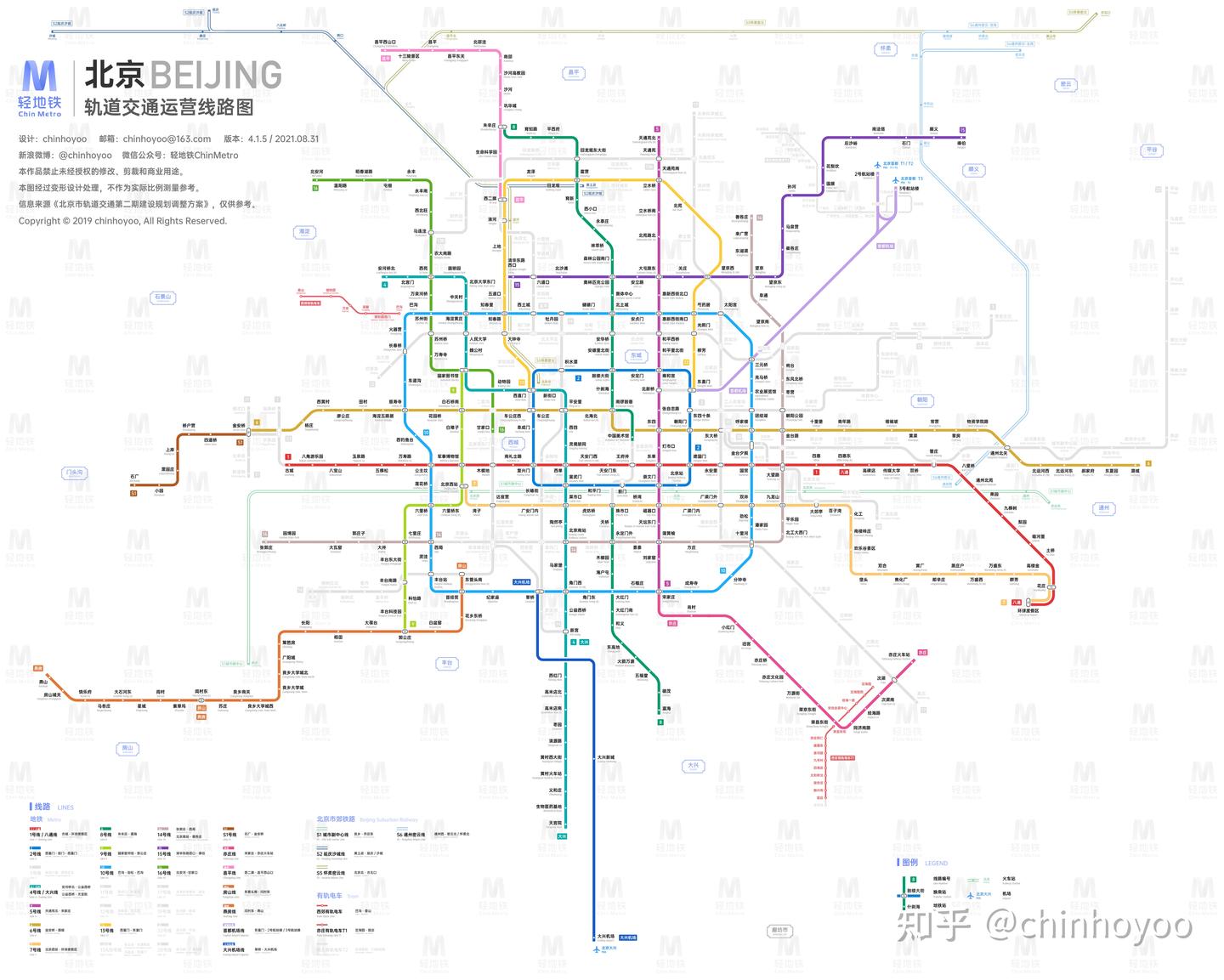 北京轨道交通线路图(2035+ / 2025+ / 运营版) - 知乎