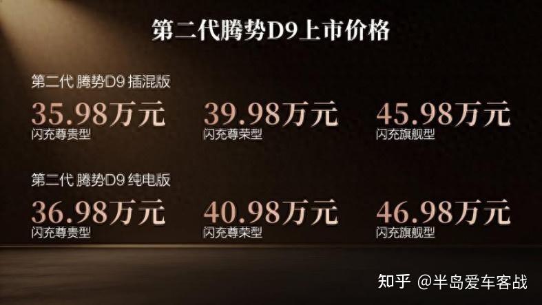 第二代腾势D9带来九大新迭代,上市价35.98万元起