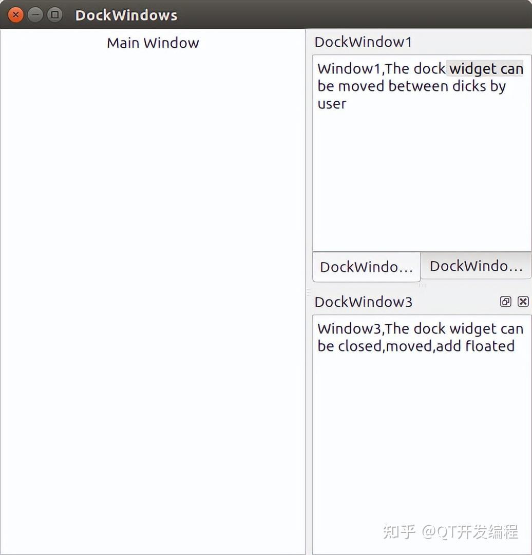 Qt5布局管理(二)—QDockWidget停靠窗口类 - 知乎